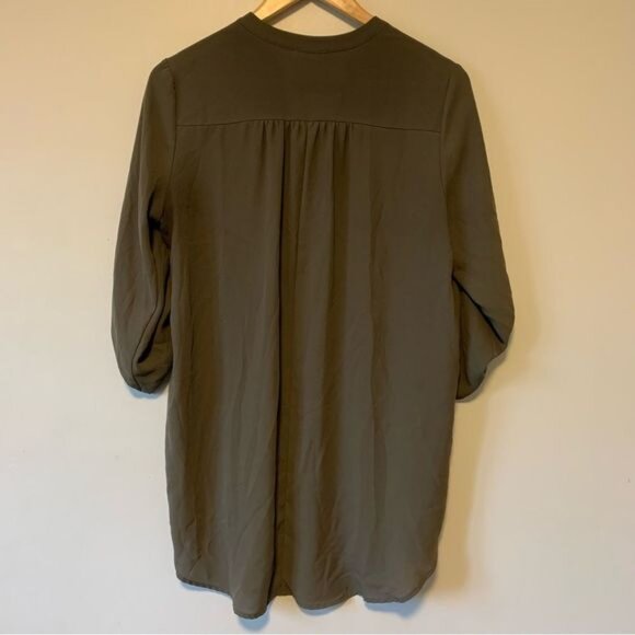 Lush olive green tunic top oversized medium - Picture 4 of 6